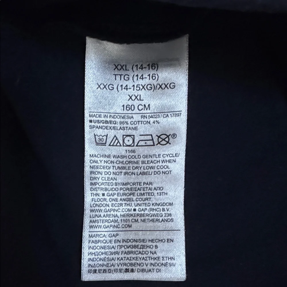 GAP KIDS YOGA Flare COTTON Pull On Legging XXL 14-16 NAVY BLUE Uniform #445082